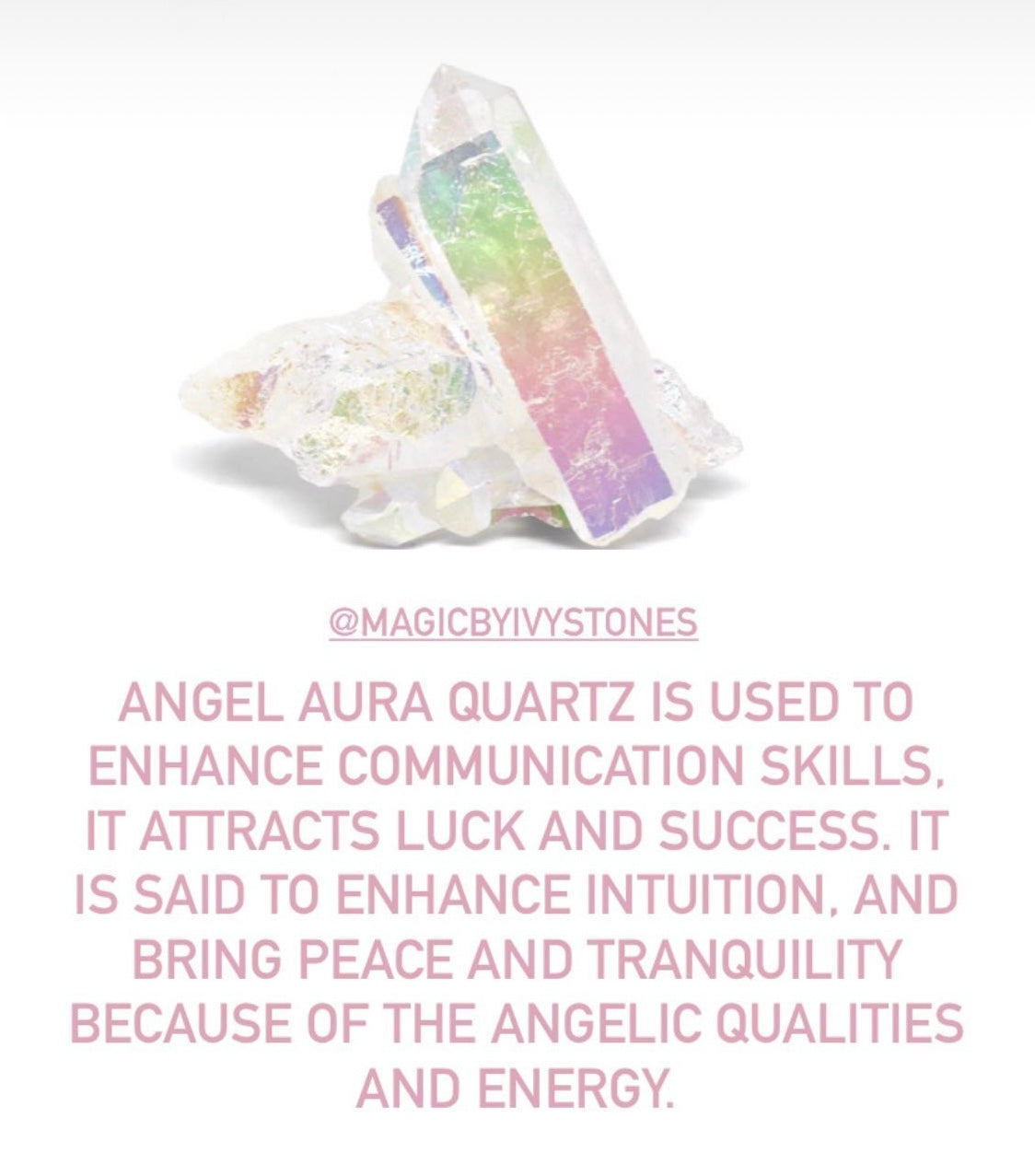 Angel Aura Quartz Bottle Necklace ✨