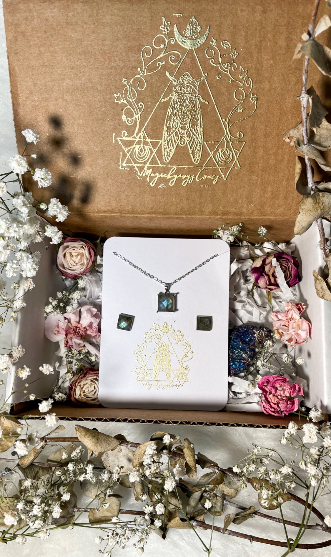 Labradorite Square Gift Box