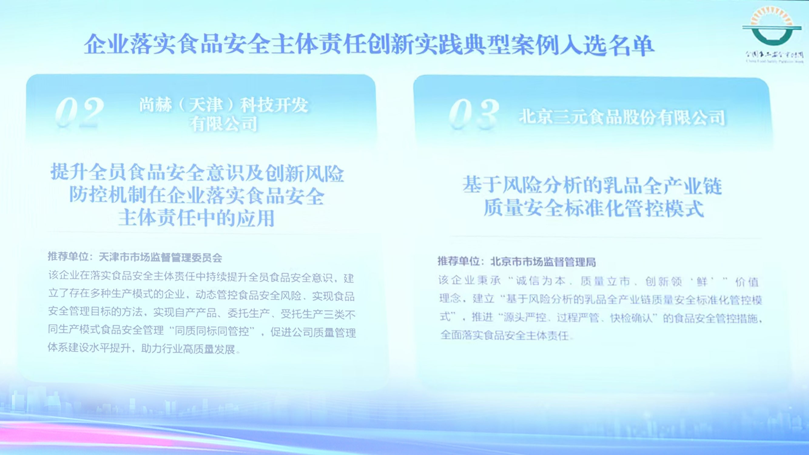 落实食品安全，彰显企业主体责任丨星空在线手机版(大中国区)入选国家市场监管总局“企业落实食品安全主体责任创新实践典型案例”并受邀参加交流会